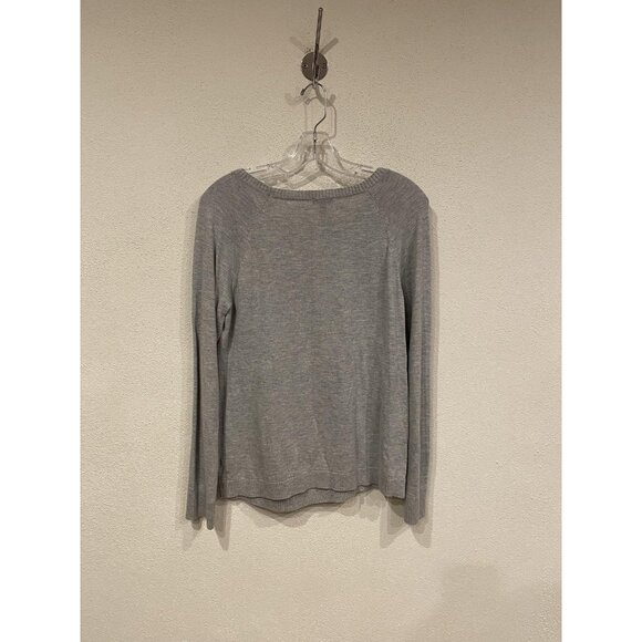 Talbots Sweater Womens Medium Gray Dalmatian Dog Graphic Crewneck Pullover - Picture 4 of 4